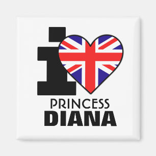 J'aime princesse Diana Magnet