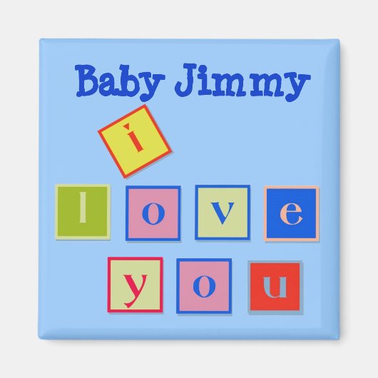 J'Aime Que Vous Bloquez Les Lettres Magnet (Devant)