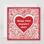 J'Aime Que Vous Me Marierez Valentines Carte (Dos)