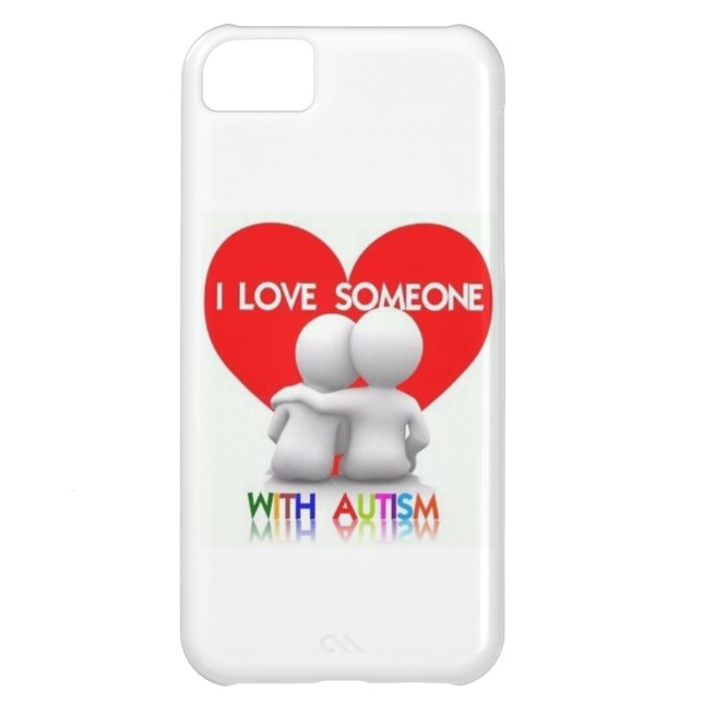 J'AIME QUELQU'UN AVEC LE COQUE IPHONE D'AUTISME (Dos)