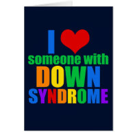 J'Aime Quelqu'Un Avec Le Syndrome De Down Rainbow