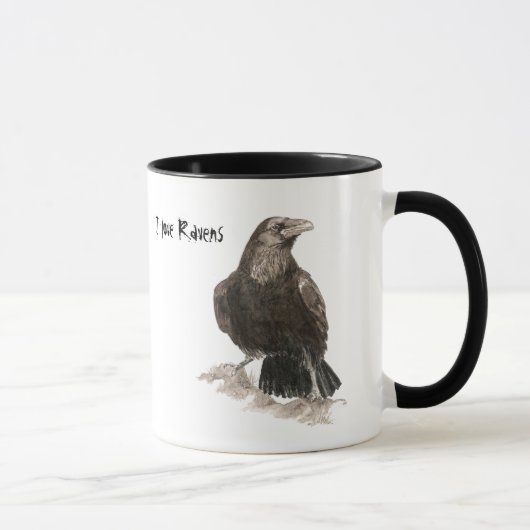 J'aime Ravens Mug (Droite)