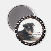 J'aime Schnauzers Magnet (Recto/Verso)