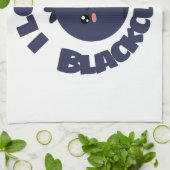 J'aime serviette de cuisine Blackcurrant (Plié)