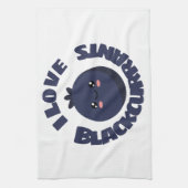 J'aime serviette de cuisine Blackcurrant (Vertical)