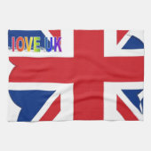 J'aime serviettes de cuisine du Royaume-Uni (Horizontal)