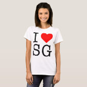 J'AIME SG I COEUR SG SINGAPOUR T-SHIRT (Devant entier)