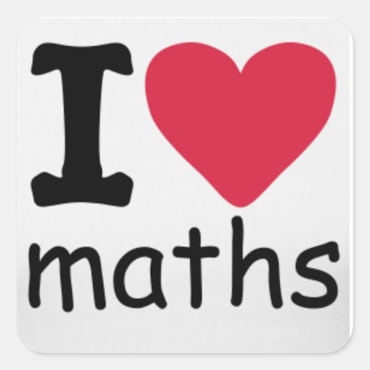 J'aime Sticker en maths (Devant)