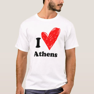 J'aime T-shirt Athènes