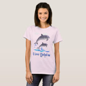 J'aime T-shirt Dolphins (Devant entier)