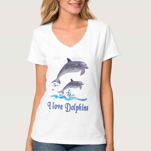 J'aime T-shirt Dolphins (Devant)