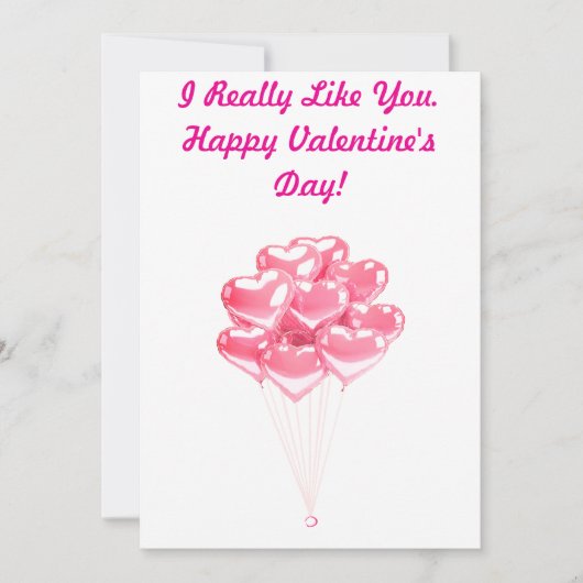 J'aime ta carte de Saint Valentin (Devant)