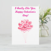 J'aime ta carte de Saint Valentin (Debout devant)