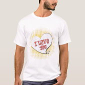 J'aime ta lettre de t-shirt pour la Saint Valentin (Devant)