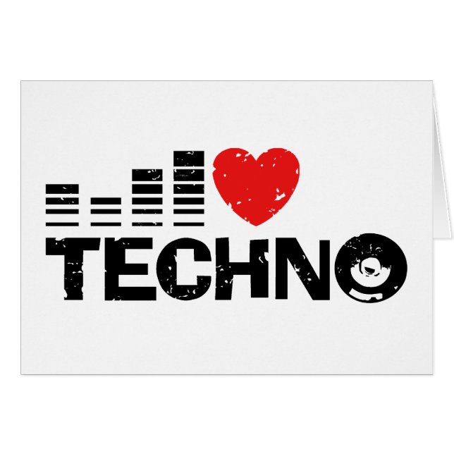 J'aime Techno (Devant horizontal)