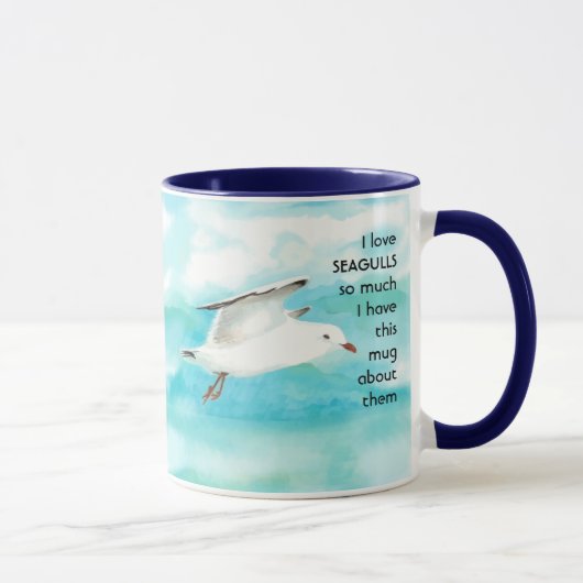 J'aime tellement SEAGULL que je me plais Citer Mug (Droite)