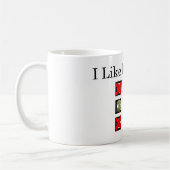 J'Aime... Thé noir avec 3 sucres Café Mug (Gauche)