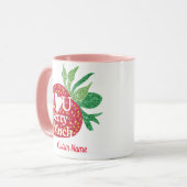 J'Aime U Berry Beaucoup de Mug Personnalisé, Valen (Devant gauche)