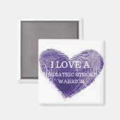 J'aime un aimant guerrier pédiatrique (Recto/Verso)