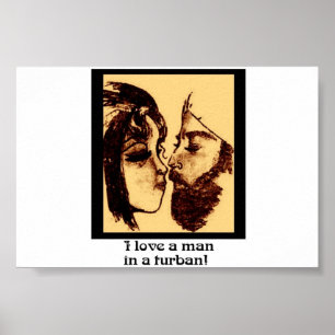 J'aime un homme dans un POSTER turban ! !
