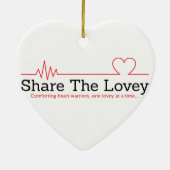 J'aime un ornement de guerrier de CHD (Dos)