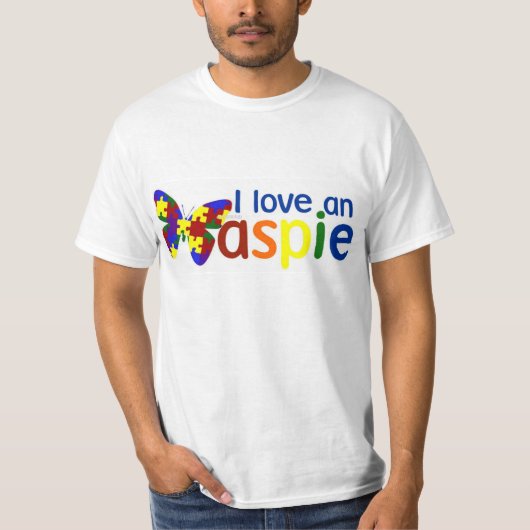 J'aime un T-shirt d'Aspie (Devant)