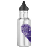 J'aime une bouteille d'eau pédiatrique de guerrier (Gauche)