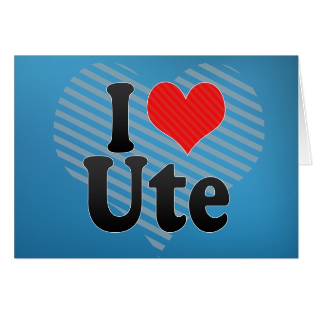 J'aime Ute (Devant horizontal)