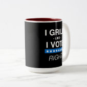 "J'AIME VOTER... D'ACCORD !" Mug (Devant droit)