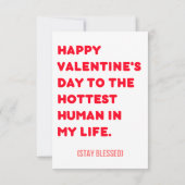 J'aime votre carte de jour de valentines chatte (Dos)