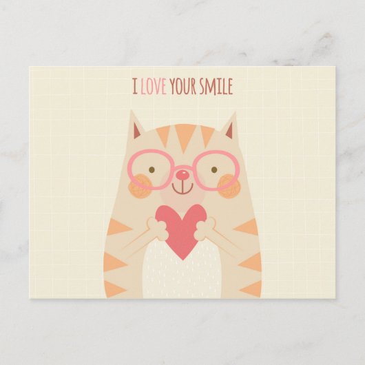 J'Aime Votre Carte Postale Smile (Devant)