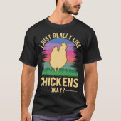 J'aime vraiment Chickens Farmer Pullover Sweat - s (Devant)