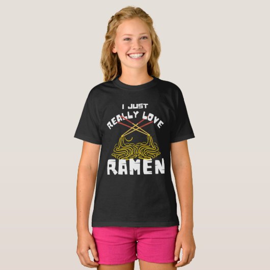 J'AIME VRAIMENT LE T-shirt RAMEN (Devant entier)