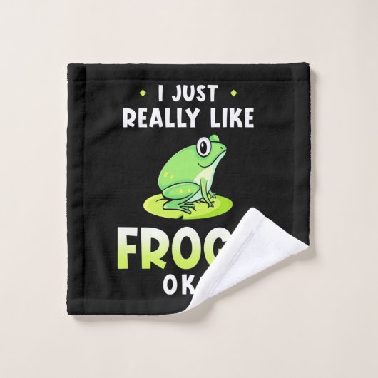 J'Aime Vraiment Les Grenouilles (Gant de toilette)