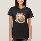 J'Aime Vraiment Ramen Kitten Tshirt (Devant)