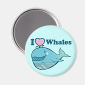 J'aime Whales Magnet (Recto/Verso)