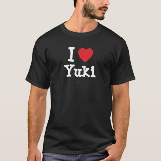J'aime Yuki coeur T-shirt (Devant)
