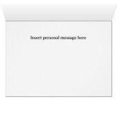 J'aimerais que vous soyez ici Carte de plage (Intérieur Horizontal (Bas))