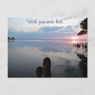 J'aimerais que vous soyez ici Carte postale