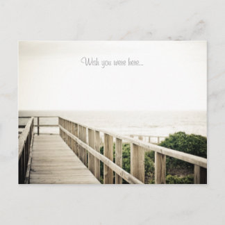 J'aimerais que vous soyez ici... carte postale du 