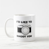 J'aimerais vous photographier drôle Mug (Gauche)