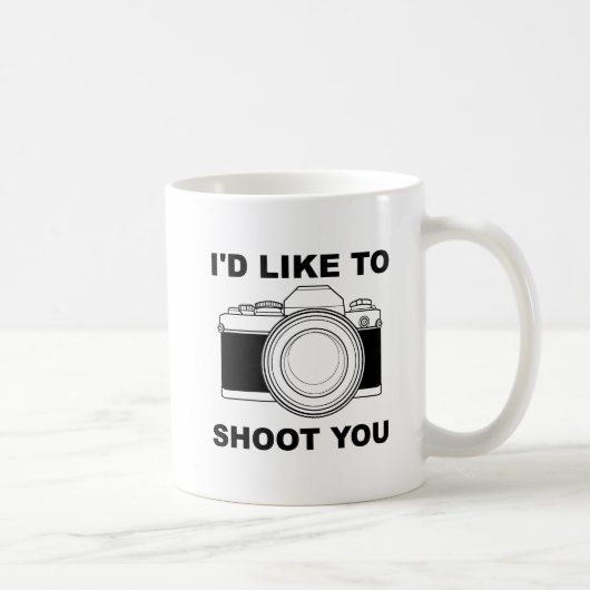 J'aimerais vous photographier drôle Mug (Droite)