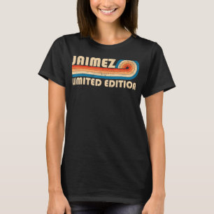 JAIMEZ Achternaam Retro Vintage 80s 90s Verjaardag T-shirt