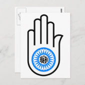 Jain Hand Briefkaart (Voorkant / Achterkant)