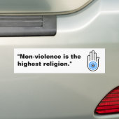 Jain Hand Bumpersticker (Op auto)
