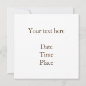 Jain Symbol Invitation/Announcement Flat Card (Achterkant)