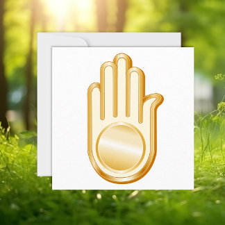Jain Symbole Invitation/Faire-part Carte Plat