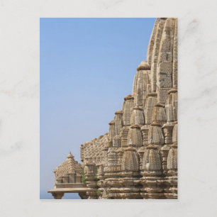 Jain tempel in Chittorgarh Fort, India Briefkaart