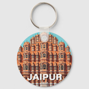 Jaipur Hawa Mahal Souvenir Sleutelhanger