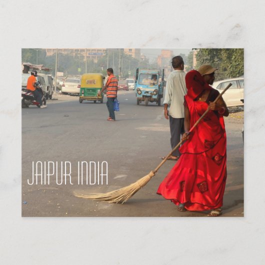 Jaipur India briefkaart (Voorkant)